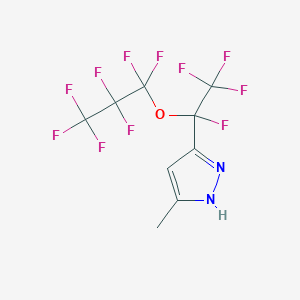 5-methyl-3-[1,2,2,2-tetrafluoro-1-(1,1,2,2,3,3,3-heptafluoropropoxy)ethyl]-1H-pyrazole CAS 229957-00-0