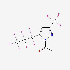 1-[5-(1,1,2,2,3,3,3-heptafluoropropyl)-3-(trifluoromethyl)pyrazol-1-yl]ethanone CAS 229980-60-3