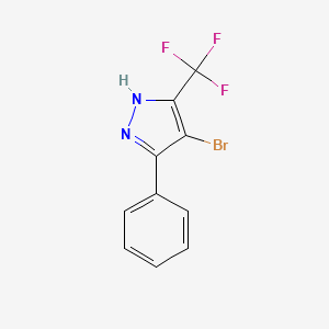 4-bromo-3-phenyl-5-(trifluoromethyl)-1H-pyrazole CAS 230295-07-5