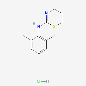 N-(2,6-dimethylphenyl)-5,6-dihydro-4H-1,3-thiazin-2-amine;hydrochloride CAS 23076-35-9