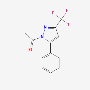 1-[5-phenyl-3-(trifluoromethyl)pyrazol-1-yl]ethanone CAS 231947-22-1