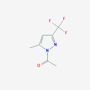 1-[5-methyl-3-(trifluoromethyl)pyrazol-1-yl]ethanone CAS 244214-00-4