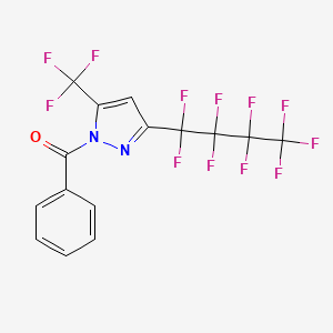 [3-(1,1,2,2,3,3,4,4,4-nonafluorobutyl)-5-(trifluoromethyl)pyrazol-1-yl]-phenylmethanone CAS 247126-42-7