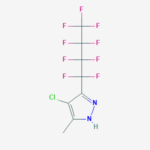 4-chloro-5-methyl-3-(1,1,2,2,3,3,4,4,4-nonafluorobutyl)-1H-pyrazole CAS 247220-82-2