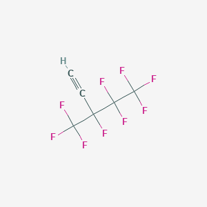 3,4,4,5,5,5-hexafluoro-3-(trifluoromethyl)pent-1-yne CAS 261503-79-1