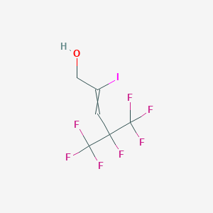 4,5,5,5-tetrafluoro-2-iodo-4-(trifluoromethyl)pent-2-en-1-ol CAS 261760-25-2
