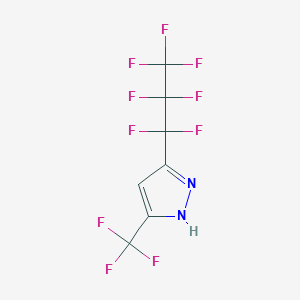 3-(1,1,2,2,3,3,3-heptafluoropropyl)-5-(trifluoromethyl)-1H-pyrazole CAS 261761-18-6