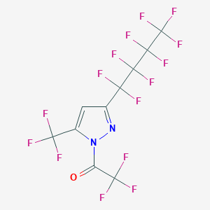 2,2,2-trifluoro-1-[3-(1,1,2,2,3,3,4,4,4-nonafluorobutyl)-5-(trifluoromethyl)pyrazol-1-yl]ethanone CAS 261778-37-4