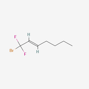 (E)-1-bromo-1,1-difluorohept-2-ene CAS 262296-38-8