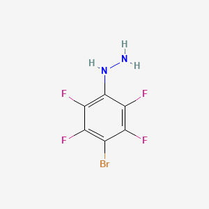 (4-bromo-2,3,5,6-tetrafluorophenyl)hydrazine CAS 2797-79-7
