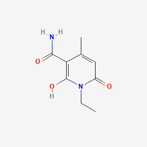 1-ethyl-2-hydroxy-4-methyl-6-oxopyridine-3-carboxamide CAS 29097-12-9