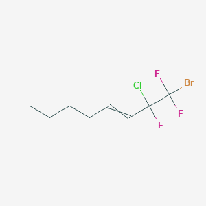 1-bromo-2-chloro-1,1,2-trifluorooct-3-ene CAS 30428-56-9