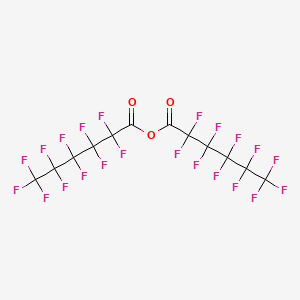 2,2,3,3,4,4,5,5,6,6,6-undecafluorohexanoyl 2,2,3,3,4,4,5,5,6,6,6-undecafluorohexanoate CAS 308-13-4