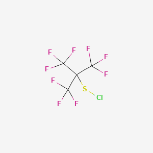 [1,1,1,3,3,3-hexafluoro-2-(trifluoromethyl)propan-2-yl] thiohypochlorite CAS 32308-83-1