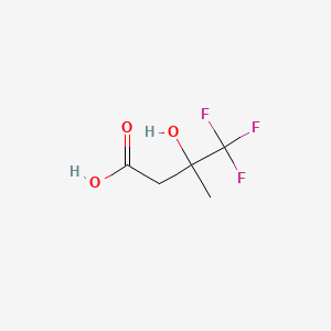 4,4,4-trifluoro-3-hydroxy-3-methylbutanoic acid CAS 338-03-4