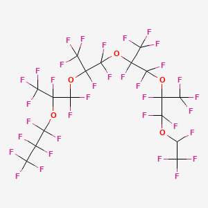 1,1,1,2,3,3-hexafluoro-2-[1,1,2,3,3,3-hexafluoro-2-[1,1,2,3,3,3-hexafluoro-2-[1,1,2,3,3,3-hexafluoro-2-(1,1,2,2,3,3,3-heptafluoropropoxy)propoxy]propoxy]propoxy]-3-(1,2,2,2-tetrafluoroethoxy)propane CAS 37486-69-4