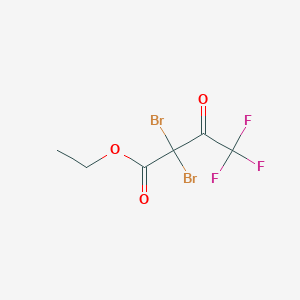 ethyl 2,2-dibromo-4,4,4-trifluoro-3-oxobutanoate CAS 382-40-1