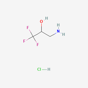 3-amino-1,1,1-trifluoropropan-2-ol;hydrochloride CAS 3832-24-4