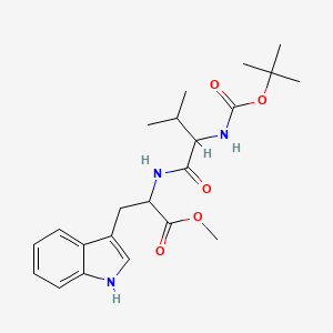 methyl 3-(1H-indol-3-yl)-2-[[3-methyl-2-[(2-methylpropan-2-yl)oxycarbonylamino]butanoyl]amino]propanoate CAS 41863-58-5