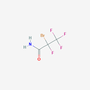 2-bromo-2,3,3,3-tetrafluoropropanamide CAS 422-22-0