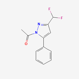 1-[3-(difluoromethyl)-5-phenylpyrazol-1-yl]ethanone CAS 507485-96-3