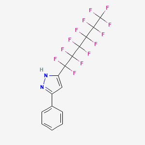 3-phenyl-5-(1,1,2,2,3,3,4,4,5,5,6,6,6-tridecafluorohexyl)-1H-pyrazole CAS 510768-12-4