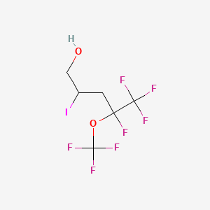 4,5,5,5-tetrafluoro-2-iodo-4-(trifluoromethoxy)pentan-1-ol CAS 510768-14-6