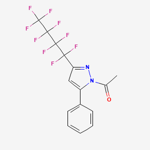 1-[3-(1,1,2,2,3,3,4,4,4-nonafluorobutyl)-5-phenylpyrazol-1-yl]ethanone CAS 511243-92-8