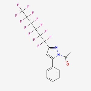 1-[5-phenyl-3-(1,1,2,2,3,3,4,4,5,5,6,6,6-tridecafluorohexyl)pyrazol-1-yl]ethanone CAS 511243-93-9