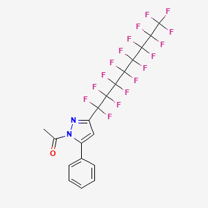 1-[3-(1,1,2,2,3,3,4,4,5,5,6,6,7,7,8,8,8-heptadecafluorooctyl)-5-phenylpyrazol-1-yl]ethanone CAS 511243-94-0