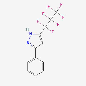 5-(1,1,2,2,3,3,3-heptafluoropropyl)-3-phenyl-1H-pyrazole CAS 54864-78-7