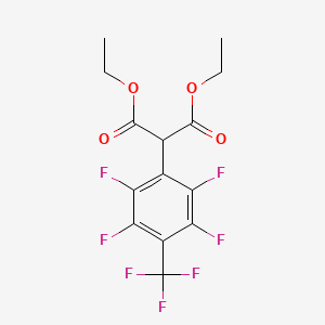 diethyl 2-[2,3,5,6-tetrafluoro-4-(trifluoromethyl)phenyl]propanedioate CAS 55810-48-5