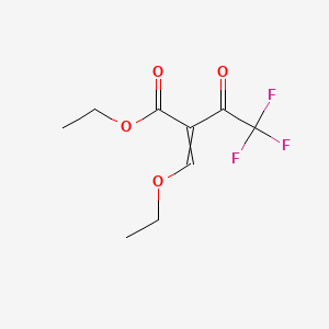 ethyl 2-(ethoxymethylidene)-4,4,4-trifluoro-3-oxobutanoate CAS 571-55-1