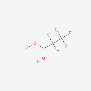 2,2,3,3,3-pentafluoro-1-methoxypropan-1-ol CAS 59872-84-3