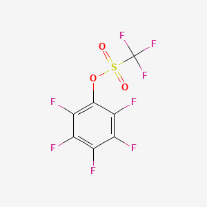 (2,3,4,5,6-pentafluorophenyl) trifluoromethanesulfonate CAS 60129-85-3