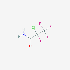 2-chloro-2,3,3,3-tetrafluoropropanamide CAS 6066-47-3