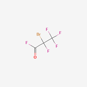 2-bromo-2,3,3,3-tetrafluoropropanoyl fluoride CAS 6129-62-0