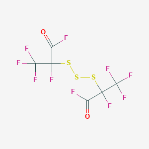 2,3,3,3-tetrafluoro-2-[(1,1,1,2,3-pentafluoro-3-oxopropan-2-yl)trisulfanyl]propanoyl fluoride CAS 64997-81-5