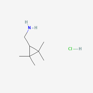 (2,2,3,3-tetramethylcyclopropyl)methanamine;hydrochloride CAS 67358-15-0