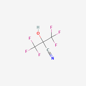 3,3,3-trifluoro-2-hydroxy-2-(trifluoromethyl)propanenitrile CAS 677-77-0