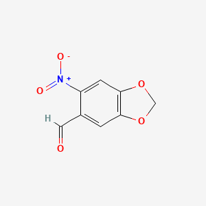 6-nitro-1,3-benzodioxole-5-carbaldehyde CAS 712-97-0