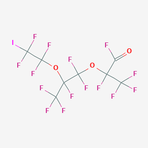 2,3,3,3-tetrafluoro-2-[1,1,2,3,3,3-hexafluoro-2-(1,1,2,2-tetrafluoro-2-iodoethoxy)propoxy]propanoyl fluoride CAS 73759-46-3