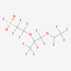 1,1,2,2-tetrafluoro-2-[1,1,1,2,3,3-hexafluoro-3-(1,2,2,2-tetrafluoroethoxy)propan-2-yl]oxyethanesulfonyl fluoride CAS 75549-02-9