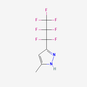 3-(1,1,2,2,3,3,3-heptafluoropropyl)-5-methyl-1H-pyrazole CAS 75823-64-2