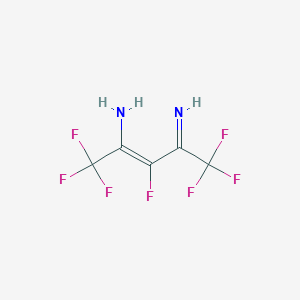 (E)-1,1,1,3,5,5,5-heptafluoro-4-iminopent-2-en-2-amine CAS 77953-70-9