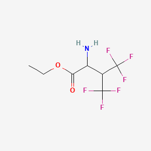 ethyl 2-amino-4,4,4-trifluoro-3-(trifluoromethyl)butanoate CAS 78185-92-9