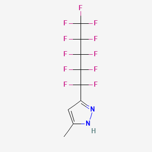 5-methyl-3-(1,1,2,2,3,3,4,4,5,5,5-undecafluoropentyl)-1H-pyrazole CAS 82633-43-0