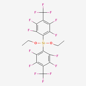 diethoxy-bis[2,3,5,6-tetrafluoro-4-(trifluoromethyl)phenyl]silane CAS 841313-56-2