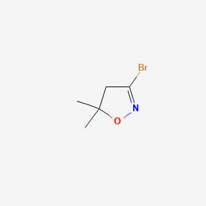 3-bromo-5,5-dimethyl-4H-1,2-oxazole CAS 882697-80-5