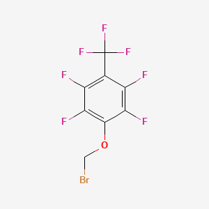 1-(bromomethoxy)-2,3,5,6-tetrafluoro-4-(trifluoromethyl)benzene CAS 883521-27-5